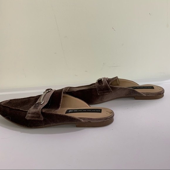 STEVEN BY STEVE MADDEN Mauve Velvet Mule Flats - Picture 3 of 7
